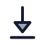 Arrowdown icon with duotone standard style