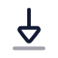 Arrowdown icon with twotone rounded style