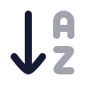 Arrow Down A Z icon preview