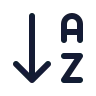 Arrow Down A Z icon preview