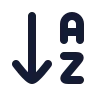 Arrow Down A Z icon preview