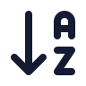 Arrow Down A Z icon preview
