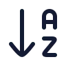 Arrow Down A Z icon preview