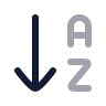 Arrow Down A Z icon preview