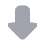 Arrowdownbig icon with bulk rounded style