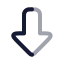 Arrowdownbig icon with twotone rounded style