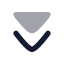 Arrowdowndouble icon with bulk rounded style