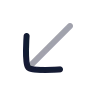 Arrow Down Left 01 icon preview