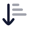 Arrow Down Narrow Wide icon preview