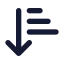 Arrowdownnarrowwide icon with solid standard style