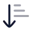 Arrowdownnarrowwide icon with twotone rounded style