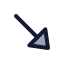 Arrowdownright icon with duotone standard style