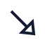 Arrowdownright icon with stroke sharp style