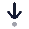 Arrow Down To Dot icon preview