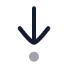 Arrow Down To Dot icon preview