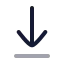 Arrowdowntoline icon with twotone rounded style