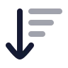 Arrow Down Wide Narrow icon preview