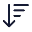 Arrowdownwidenarrow icon with duotone standard style