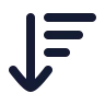 Arrow Down Wide Narrow icon preview