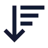 Arrow Down Wide Narrow icon preview