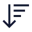 Arrowdownwidenarrow icon with stroke sharp style