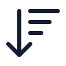 Arrow Down Wide Narrow icon preview