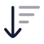Arrowdownwidenarrow icon with twotone rounded style
