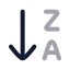 Arrowdownza icon with twotone rounded style