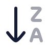 Arrow Down Za icon preview