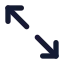 Arrowexpand icon with solid standard style