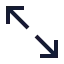 Arrowexpand icon with stroke sharp style