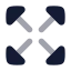 Arrowexpand icon with bulk rounded style