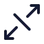 Arrowexpanddiagonal icon with duotone standard style