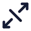 Arrowexpanddiagonal icon with solid standard style
