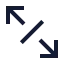 Arrowexpanddiagonal icon with stroke sharp style