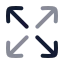 Arrowexpand icon with duotone rounded style