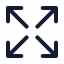 Arrowexpand icon with duotone standard style