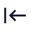 Arrowleft icon with stroke sharp style