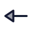 Arrowleft icon with duotone standard style