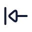 Arrowleft icon with stroke rounded style