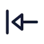Arrowleft icon with stroke standard style