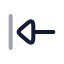 Arrowleft icon with twotone rounded style