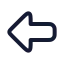 Arrowleftbig icon with stroke rounded style