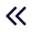 Arrowleftdouble icon with solid standard style