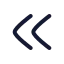 Arrowleftdouble icon with stroke rounded style