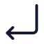 Arrowmovedownleft icon with duotone standard style