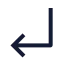 Arrowmovedownleft icon with stroke sharp style