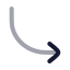 Arrowmovedownright icon with twotone rounded style