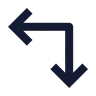 Arrow Move Left Down icon preview