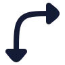 Arrow Move Right Down icon preview